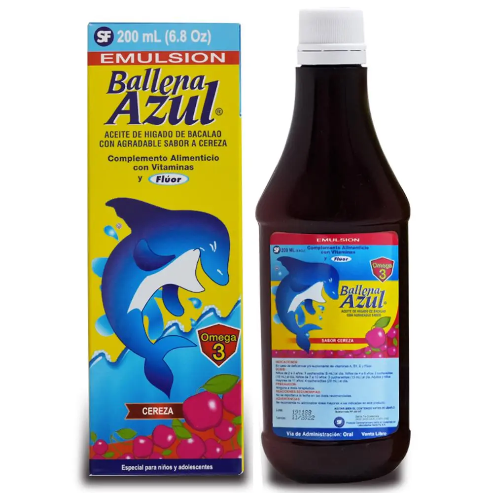 Emulsión Ballena Azul 200Ml Cereza