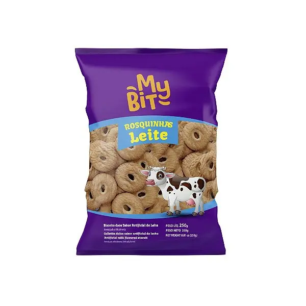 Biscoito My Bit Rosquinha De Leite 250Gr - Embalagem 20X250 GR