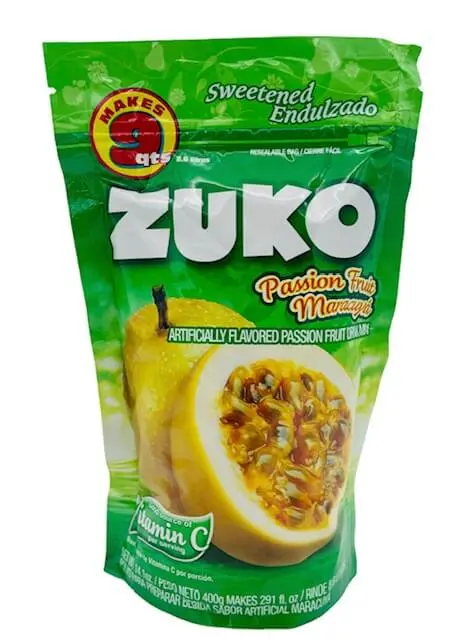 Zuko Passion Fruit Drink Mix 14.1 oz