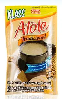 Klass Atole Drink Mix Sabor Coco Flovored Coconut 1.52 Oz