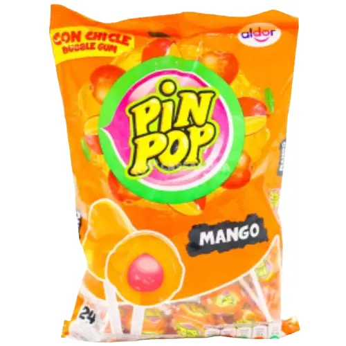 Aldor Pin Pop Mango 24pc 12.69oz
