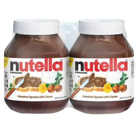 Nutella Hazelnut Spread 33.5 oz Bottle 2 Pack