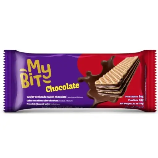 My bit Galletita Wafer Chocolate 80gr