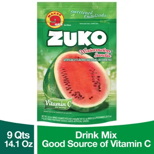 Zuko Watermelon Sandia Drink Mix 14.1 Oz