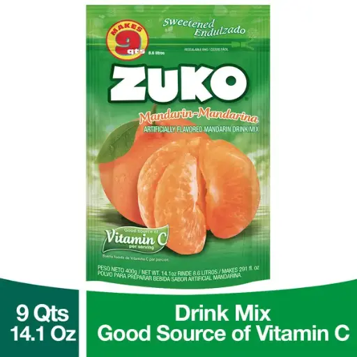 Zuko Mandarin Drink Mix 14.1 oz