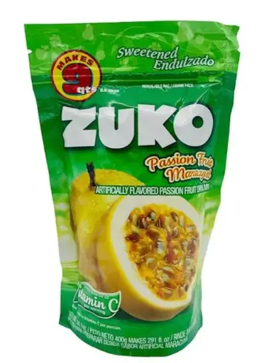 Zuko Passion Fruit Drink Mix 14.1 oz