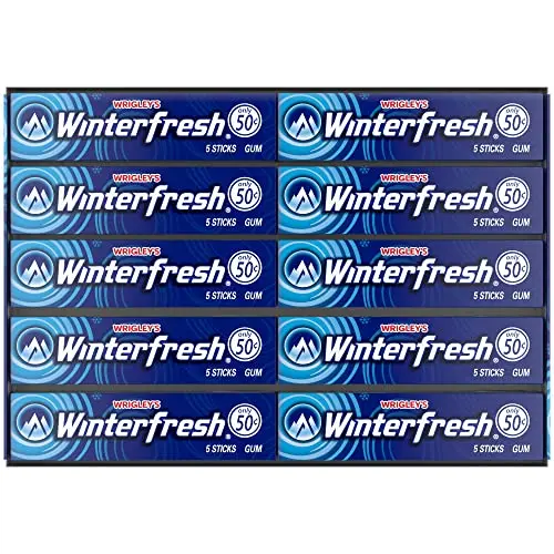 Wrigley S Winterfresh Chewing Gum 5 Sticks 40 Count