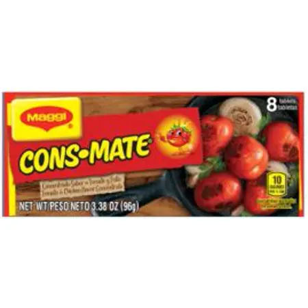 Maggi Consomate Tomato and Chicken Flavor Concentrate Cubes 2.96 Oz