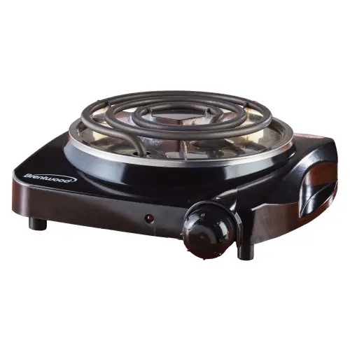 Electric 1000 W Single Burner - Black
