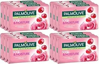 Palmolive Naturals Soft & Moisture Bar Soap with Rose Petals & Cherries, 80 G