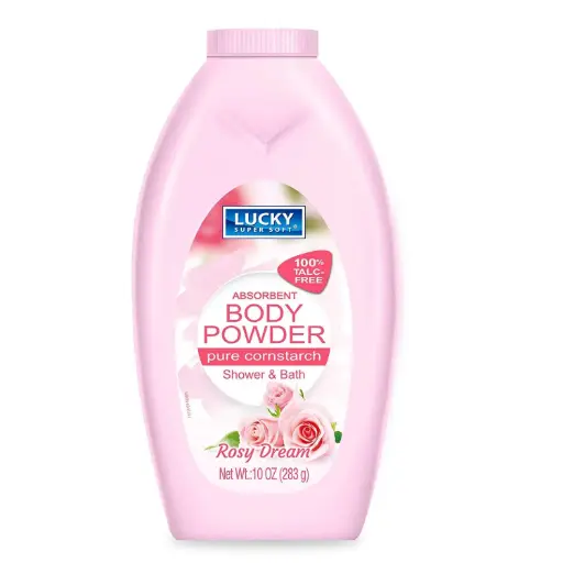 Lucky Super Soft Absorbent Body Powder Rosy Dream 10 Oz