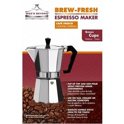 Brew Fresh Espresso Maker 6 Cups