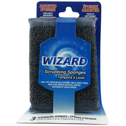 Wizard Xtra Scrubbing Sponges