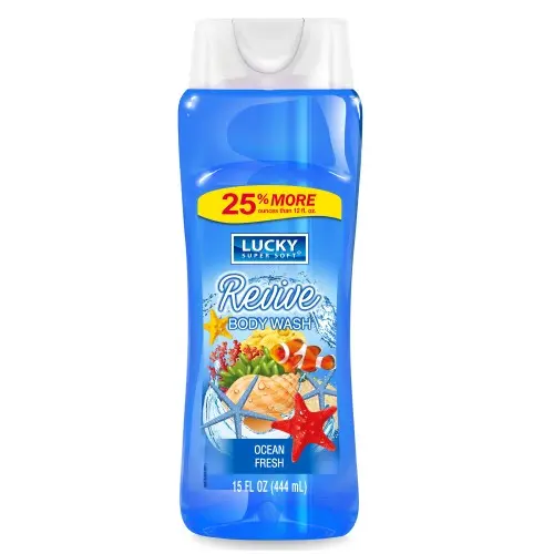 Lucky Super Soft Body Wash Ocean Fresh 15 Ounce